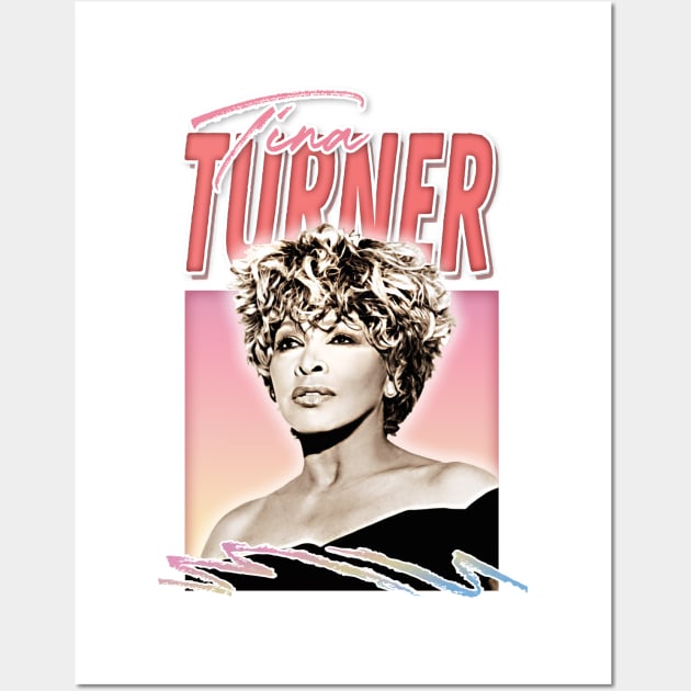 Tina Turner ///// 80s Style Retro Fan Art Design Wall Art by DankFutura